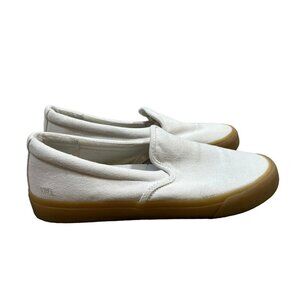 Madewell White Canvas Slip-On Sneakers